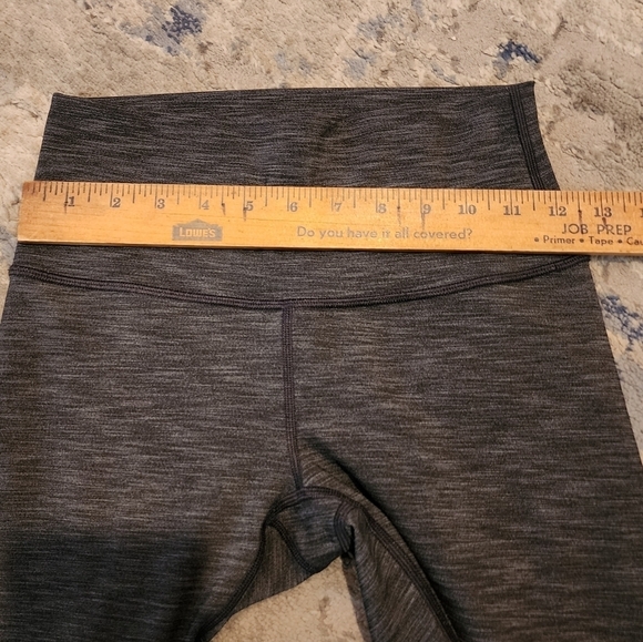 Lululemon Wunder Under high rise crop size 4 Heather black - Picture 4 of 9